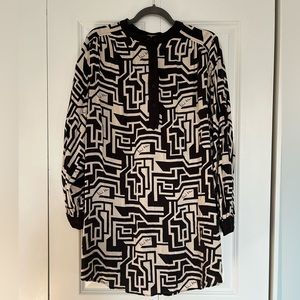 Richard Allen x H&M geometric tunic shirt dress
